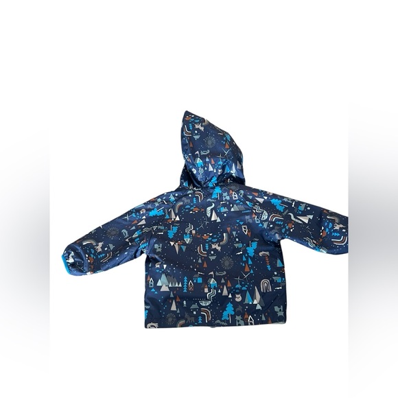 PATAGONIA Baby Blue Patterned Hooded Jacket - Picture 5 of 9